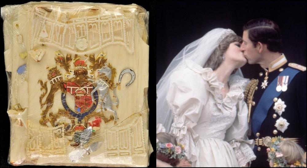 FOTO // O felie de tort de la nunta Prinţului Charles cu Prinţesa Diana, scoasă la licitaţie după 40 de ani